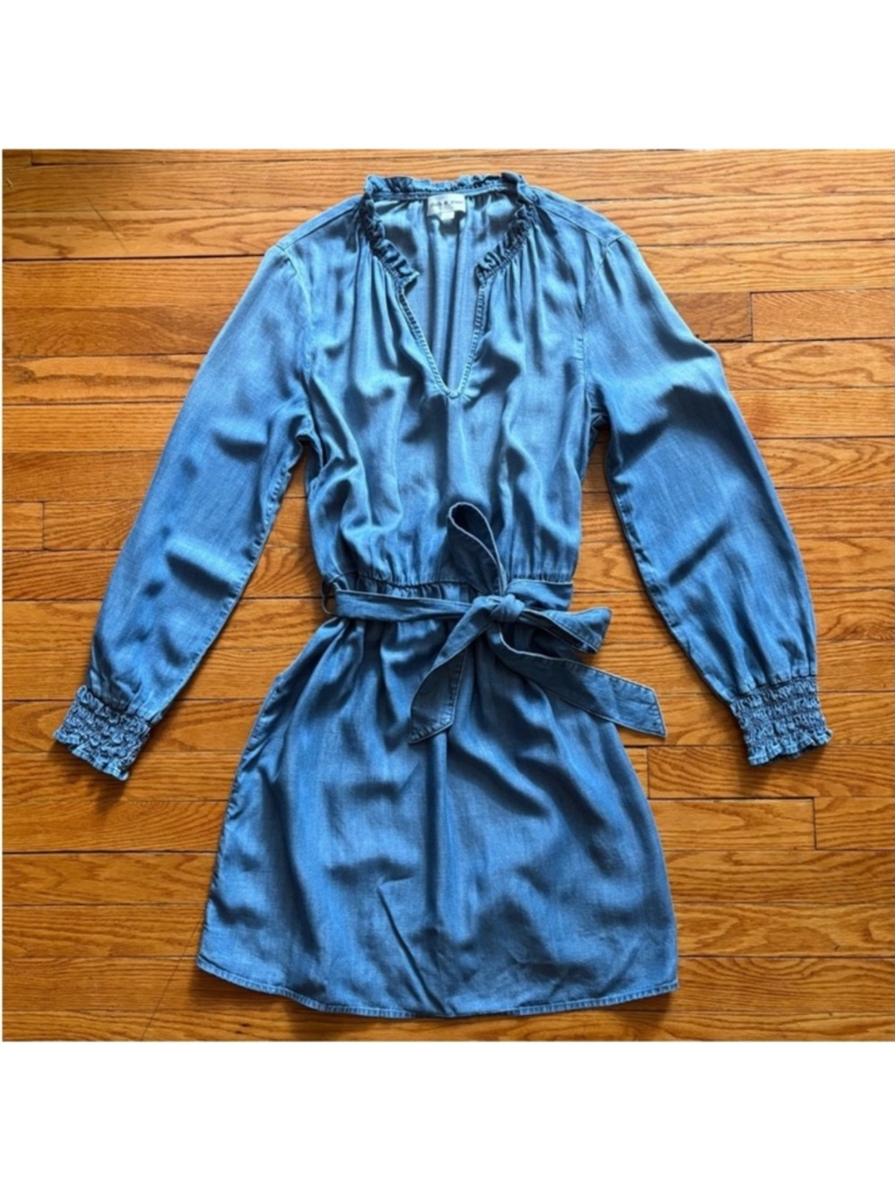 Cloth & Stone Ruffle-Neck Mini Dress - Picture 4 of 9